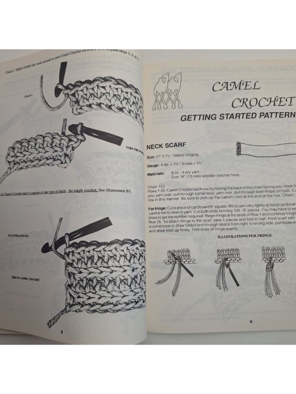Camel Crochet Instruction & Pattern Afghan 1 2 302 304 Babies 303 Lot - Picture 7 of 8